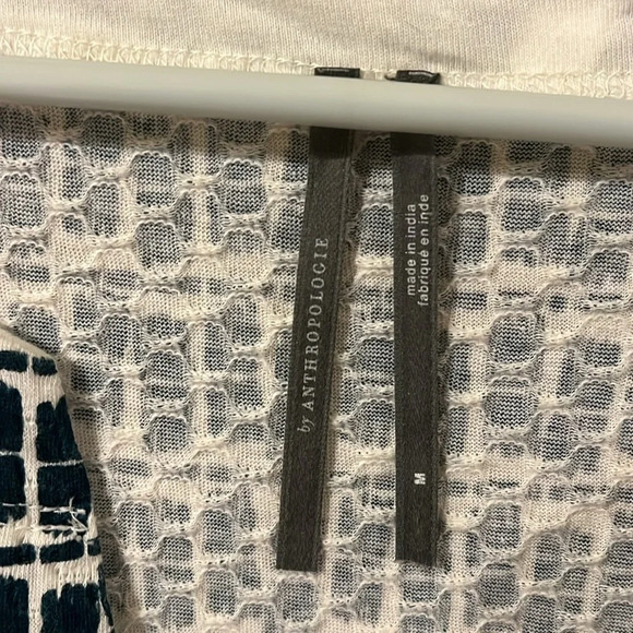 Anthropologie Blue Patterned Blouse - Picture 2 of 5